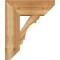Ekena Millwork Olympic Slat Rough Sawn Bracket w/ Offset Brace, Western Red Cedar, 8"W x 20"D x 24"H BKT0806X20X24OLY06RWR - alternate 3
